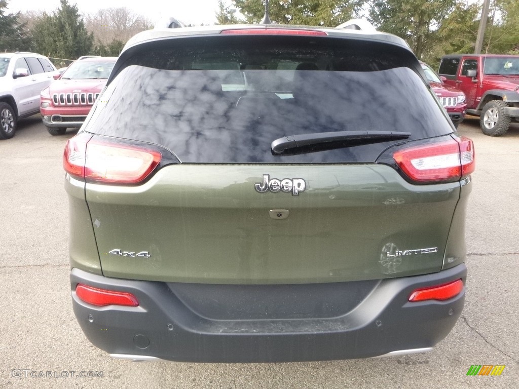 2018 Cherokee Limited 4x4 - Olive Green Pearl / Black photo #4