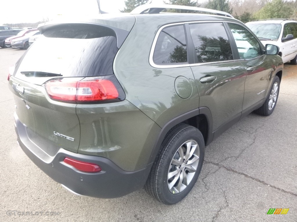2018 Cherokee Limited 4x4 - Olive Green Pearl / Black photo #5