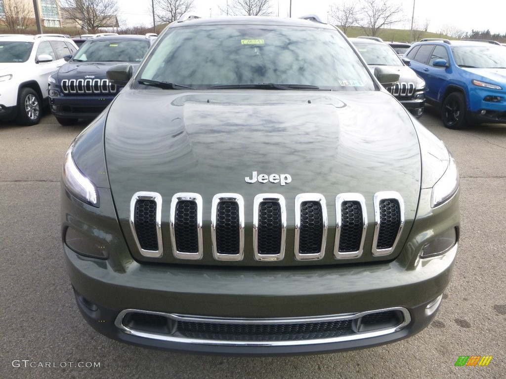 2018 Cherokee Limited 4x4 - Olive Green Pearl / Black photo #8