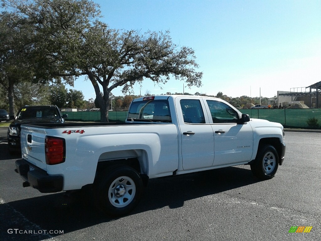 2018 Silverado 1500 LS Double Cab 4x4 - Summit White / Dark Ash/Jet Black photo #5