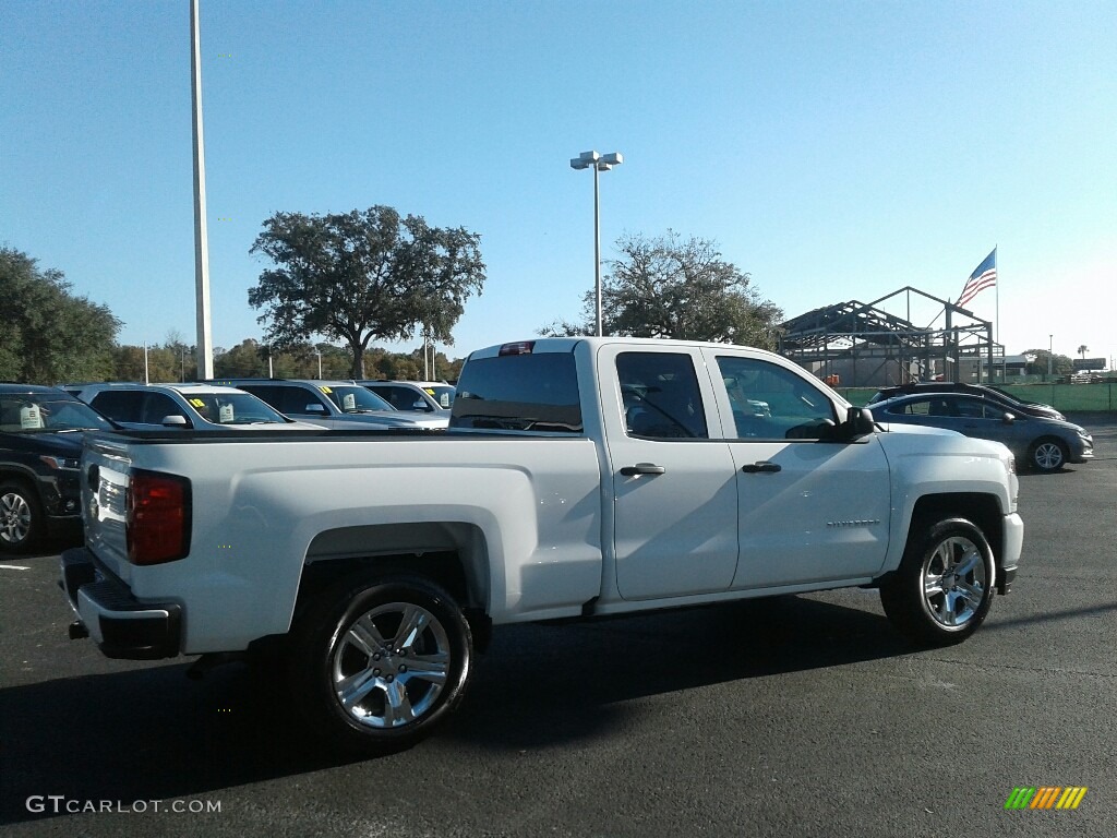 2018 Silverado 1500 Custom Double Cab - Summit White / Dark Ash/Jet Black photo #5