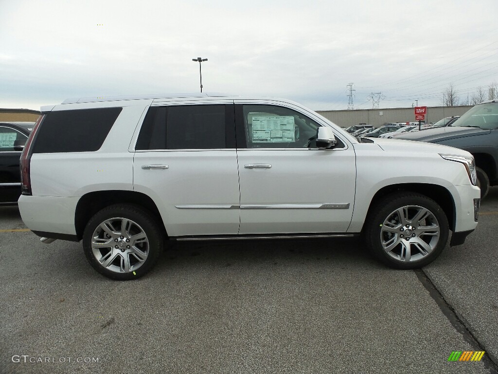 Crystal White Tricoat 2018 Cadillac Escalade Premium Luxury 4WD Exterior Photo #124556044