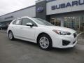 Crystal White Pearl 2018 Subaru Impreza 2.0i Premium 5-Door