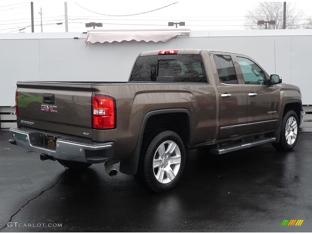 2015 Sierra 1500 SLT Double Cab 4x4 - Bronze Alloy Metallic / Cocoa/Dune photo #2