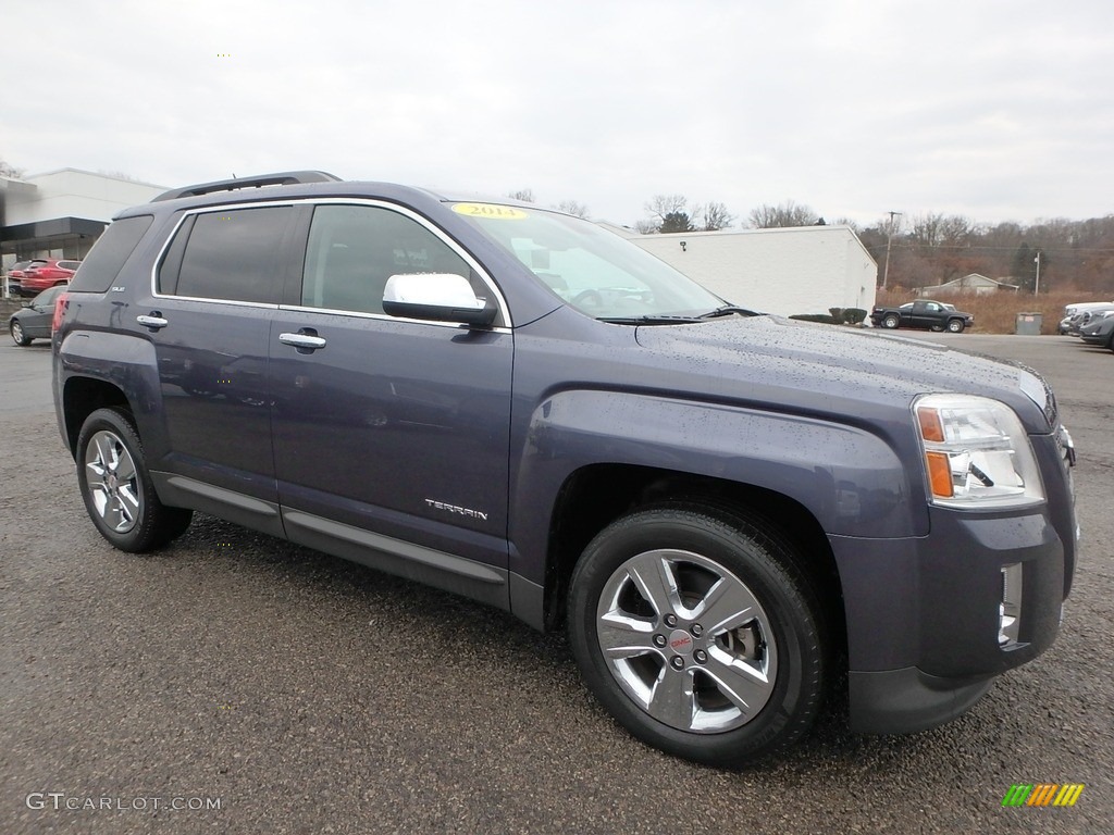 2014 Terrain SLE AWD - Atlantis Blue Metallic / Jet Black photo #4