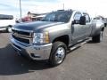 2011 Mocha Steel Metallic Chevrolet Silverado 3500HD LTZ Crew Cab 4x4 #124556441