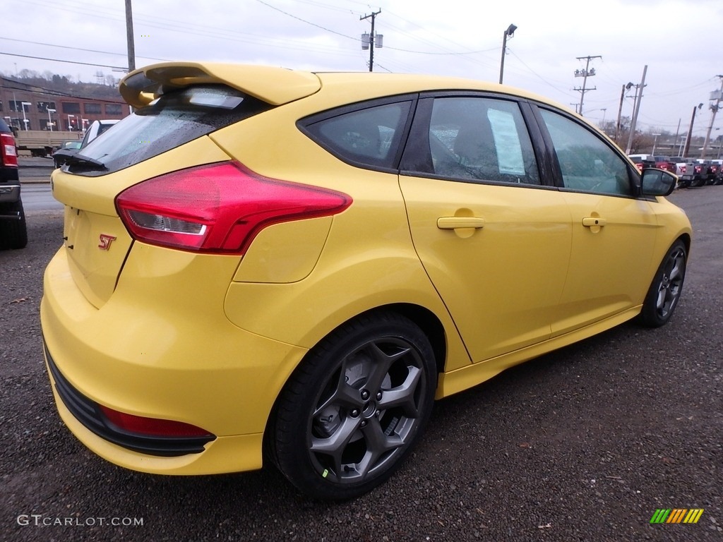 Triple Yellow 2018 Ford Focus ST Hatch Exterior Photo #124563155