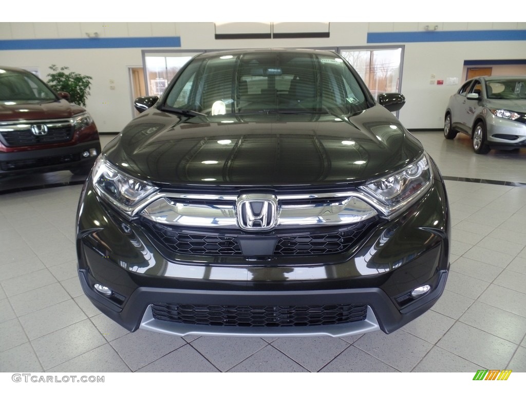 2018 CR-V EX-L AWD - Dark Olive Metallic / Black photo #3