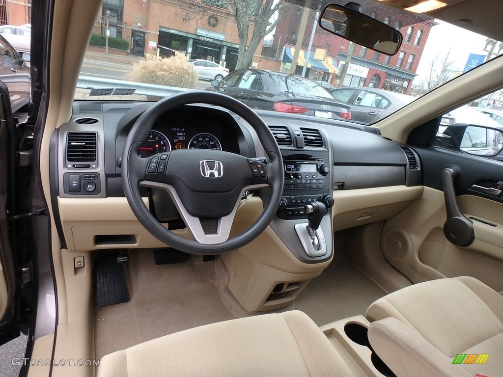 2009 CR-V EX 4WD - Alabaster Silver Metallic / Ivory photo #8