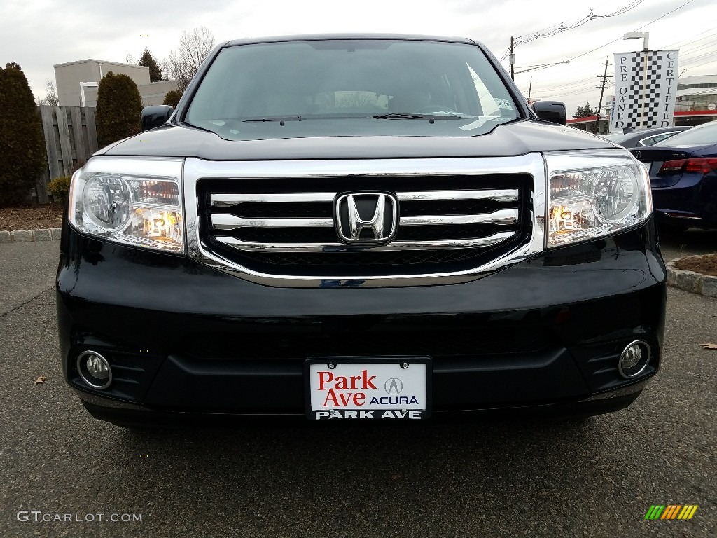 2015 Pilot EX 4WD - Crystal Black Pearl / Gray photo #2