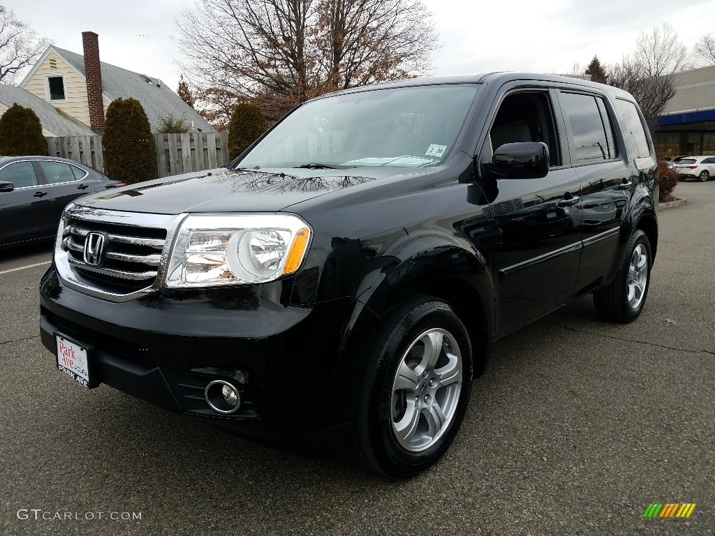 2015 Pilot EX 4WD - Crystal Black Pearl / Gray photo #3