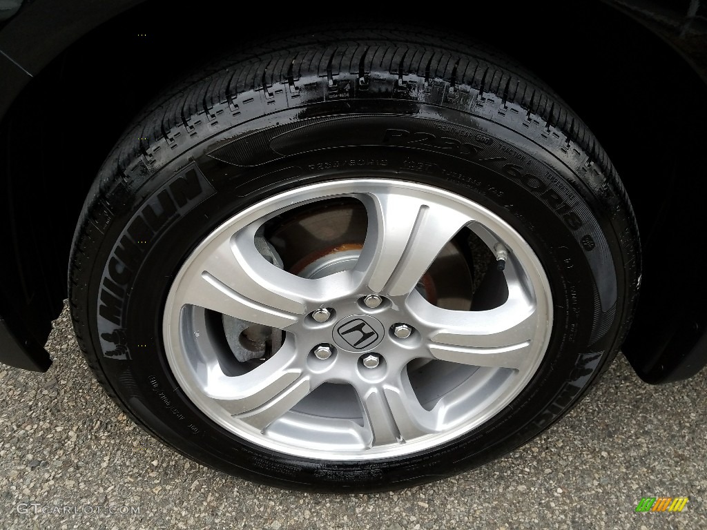 2015 Pilot EX 4WD - Crystal Black Pearl / Gray photo #4