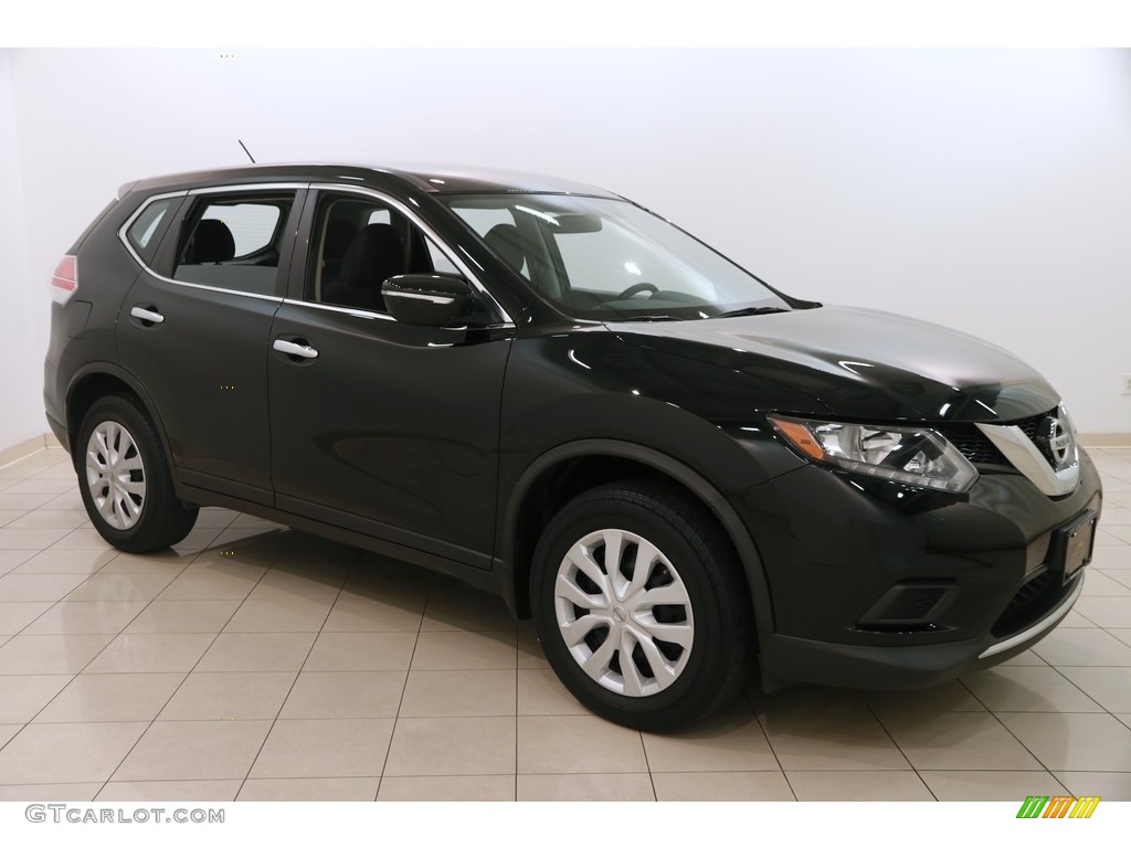 2015 Rogue SV AWD - Super Black / Charcoal photo #1