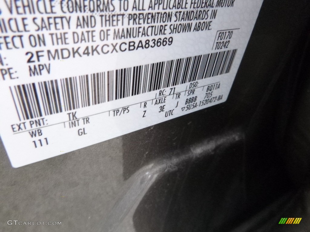 2012 Edge Limited AWD - Mineral Grey Metallic / Medium Light Stone photo #15