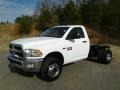 2018 Bright White Ram 3500 Tradesman Regular Cab 4x4 Chassis  photo #2