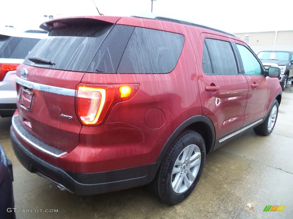 2018 Explorer XLT 4WD - Ruby Red / Ebony Black photo #3