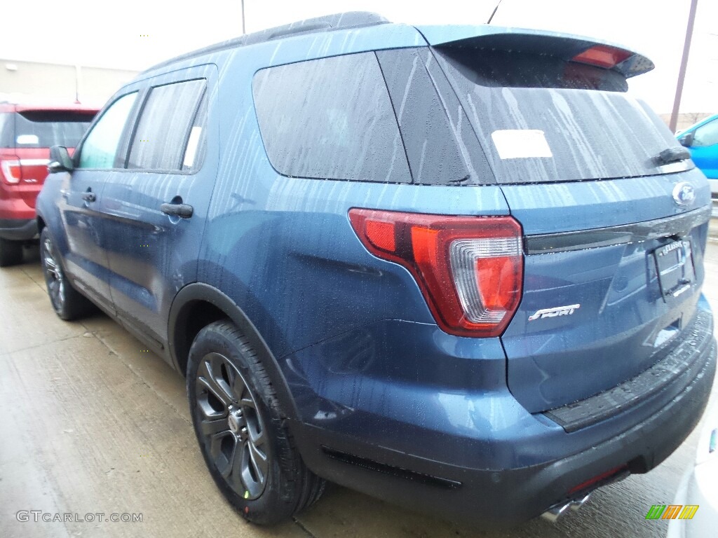 2018 Explorer Sport 4WD - Blue Metallic / Ebony Black photo #2