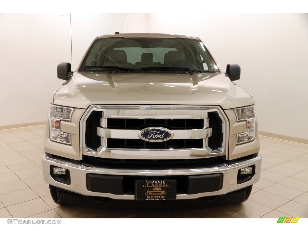 2017 F150 XLT SuperCrew 4x4 - White Gold / Light Camel photo #2