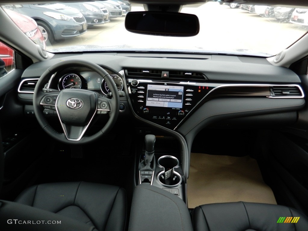 2018 Camry XLE V6 - Blue Crush Metallic / Black photo #5