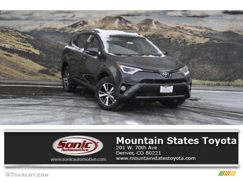 2018 RAV4 XLE AWD - Magnetic Gray Metallic / Black photo #1