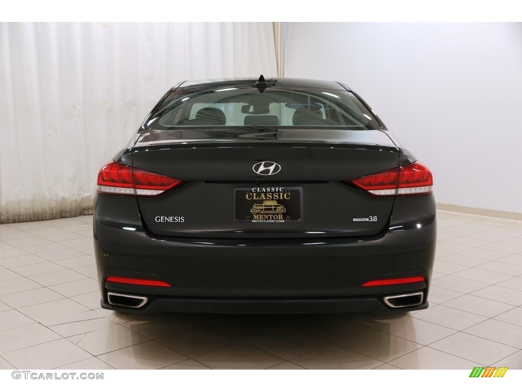 2015 Genesis 3.8 Sedan - Caspian Black / Black photo #24