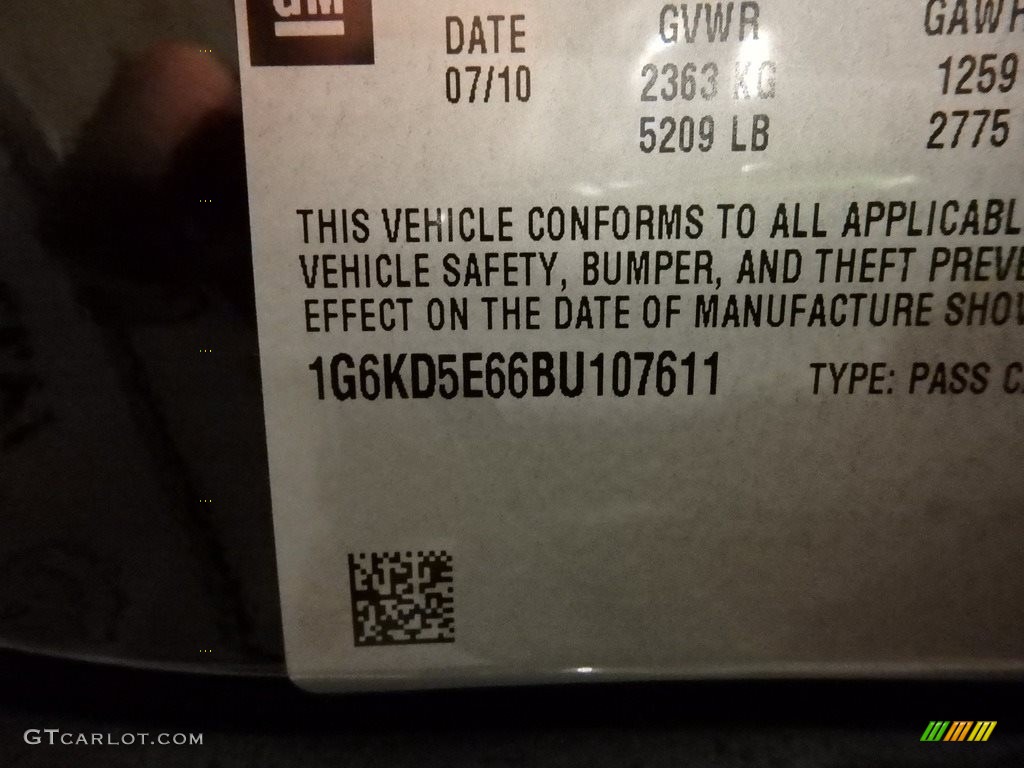 2011 DTS Luxury - Black Raven / Ebony photo #17