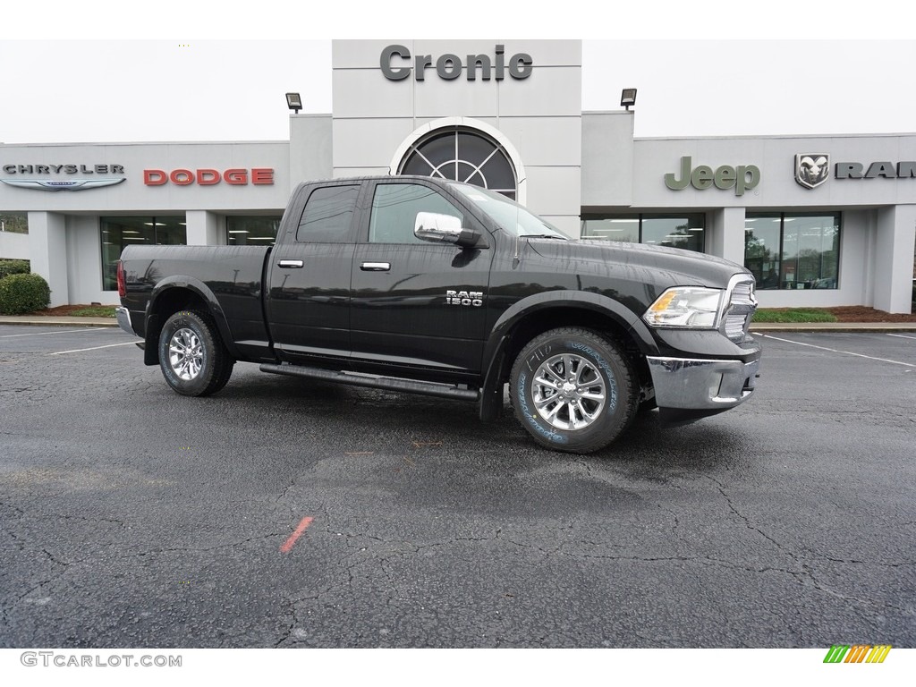 2018 1500 Harvest Edition Quad Cab - Brilliant Black Crystal Pearl / Black/Diesel Gray photo #1