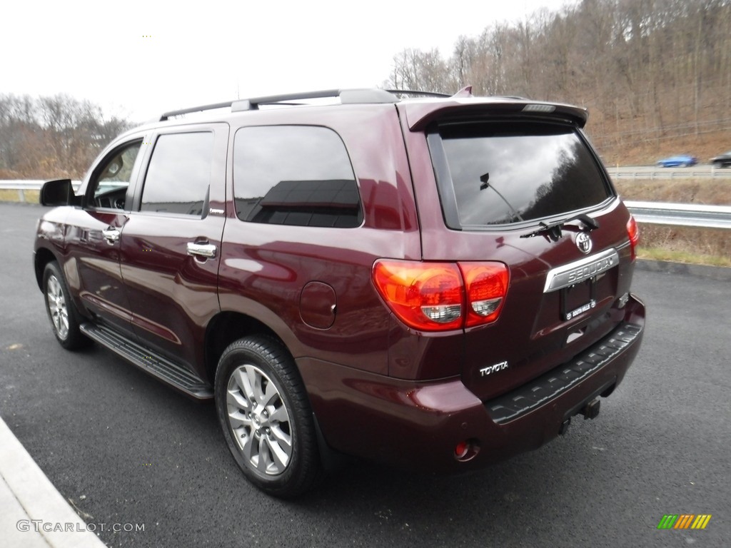 2010 Sequoia Limited 4WD - Cassis Red Pearl / Sand Beige photo #10