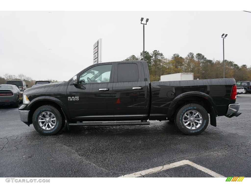 2018 1500 Harvest Edition Quad Cab - Brilliant Black Crystal Pearl / Black/Diesel Gray photo #4