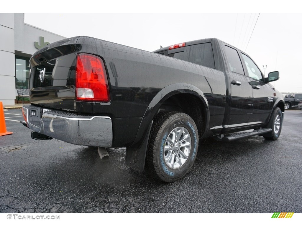 2018 1500 Harvest Edition Quad Cab - Brilliant Black Crystal Pearl / Black/Diesel Gray photo #7