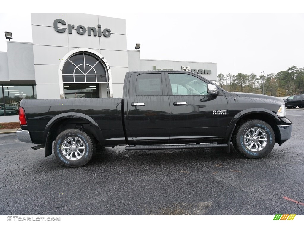 2018 1500 Harvest Edition Quad Cab - Brilliant Black Crystal Pearl / Black/Diesel Gray photo #8