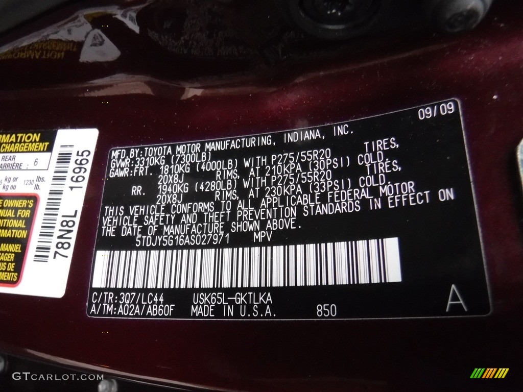 2010 Sequoia Limited 4WD - Cassis Red Pearl / Sand Beige photo #35