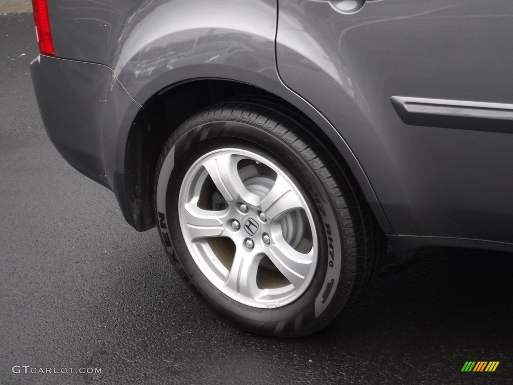 2015 Pilot EX-L 4WD - Modern Steel Metallic / Black photo #3