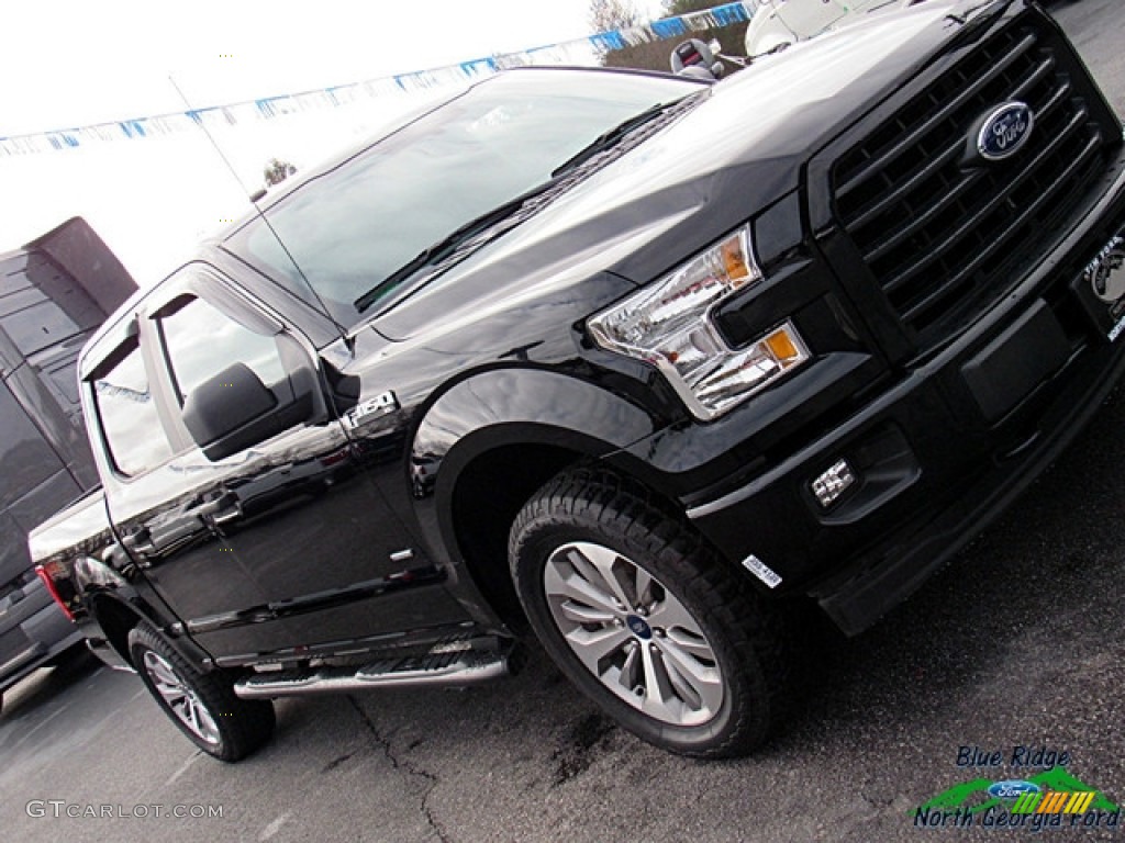 2017 F150 XL SuperCrew 4x4 - Shadow Black / Earth Gray photo #28