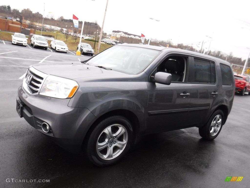 2015 Pilot EX-L 4WD - Modern Steel Metallic / Black photo #6