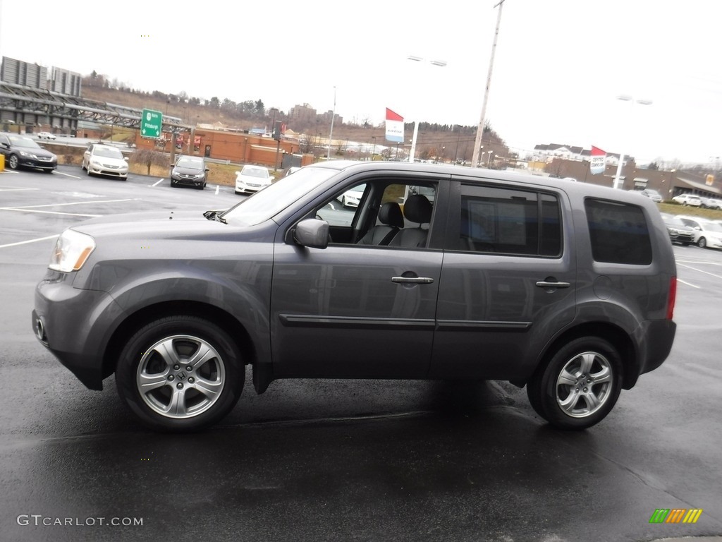 2015 Pilot EX-L 4WD - Modern Steel Metallic / Black photo #7