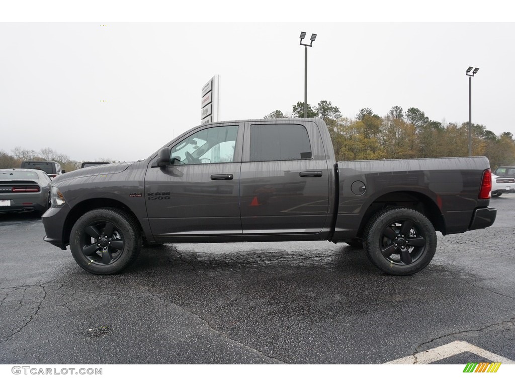 2018 1500 Express Crew Cab 4x4 - Granite Crystal Metallic / Black/Diesel Gray photo #4