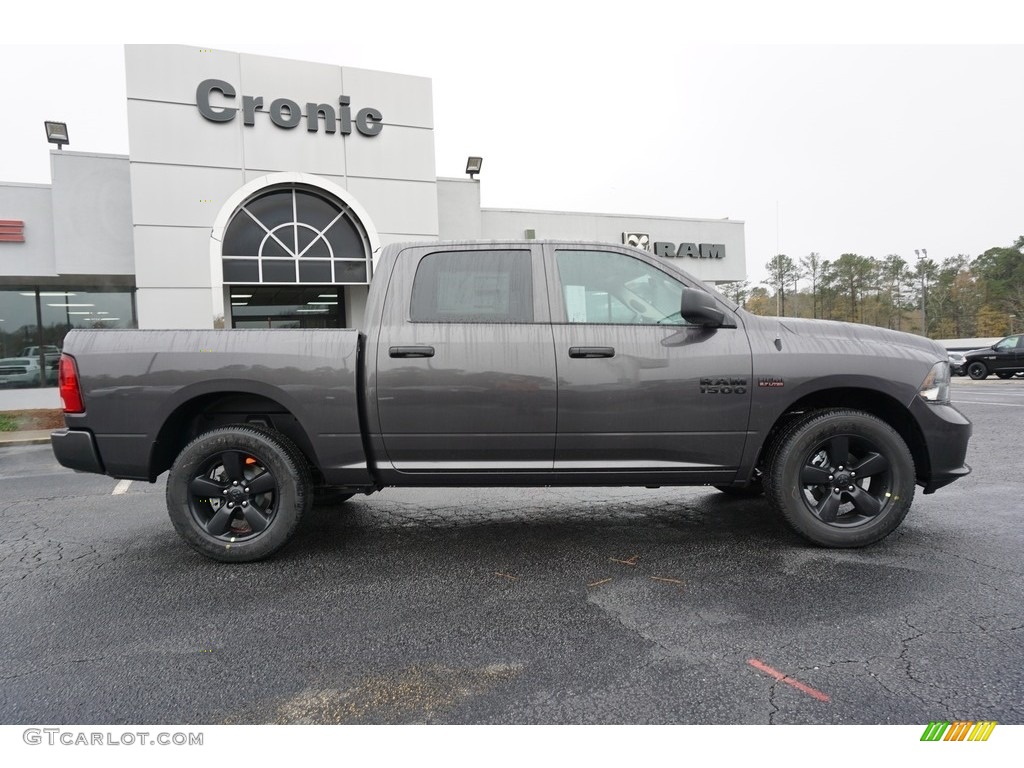 2018 1500 Express Crew Cab 4x4 - Granite Crystal Metallic / Black/Diesel Gray photo #8