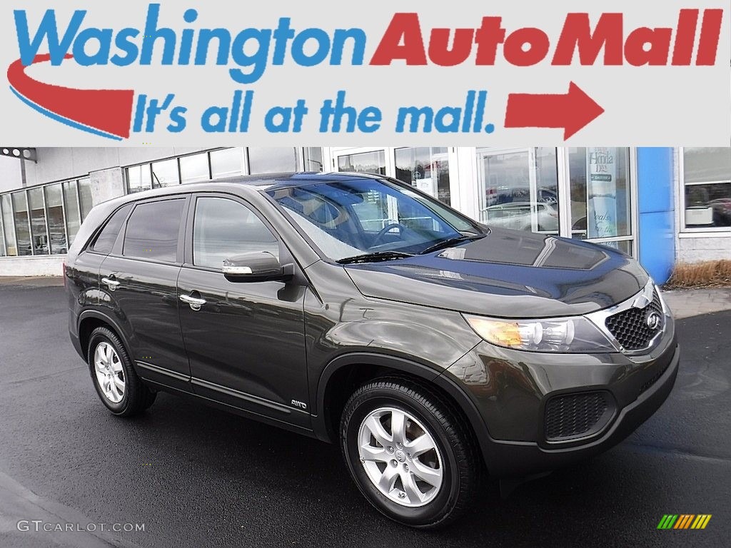 2013 Sorento LX AWD - Tuscan Olive / Gray photo #1