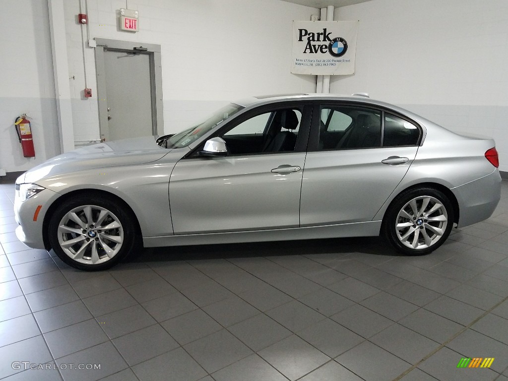 2018 3 Series 320i xDrive Sedan - Glacier Silver Metallic / Black photo #5