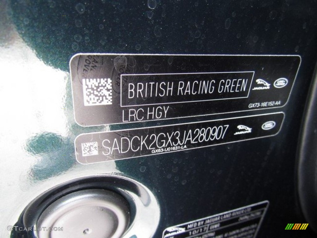 2018 F-PACE 30t AWD Prestige - British Racing Green Metallic / Latte photo #25