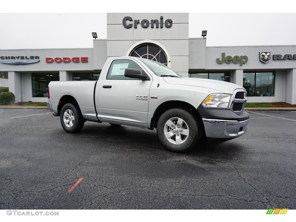 2018 1500 Tradesman Regular Cab - Bright Silver Metallic / Black/Diesel Gray photo #1