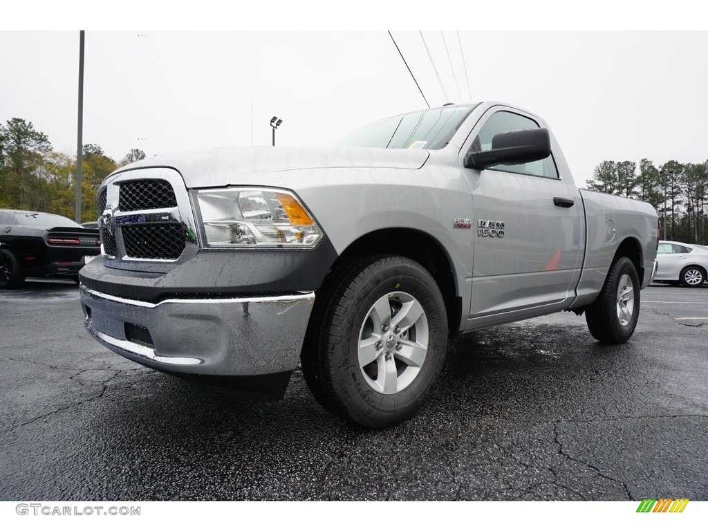 2018 1500 Tradesman Regular Cab - Bright Silver Metallic / Black/Diesel Gray photo #3
