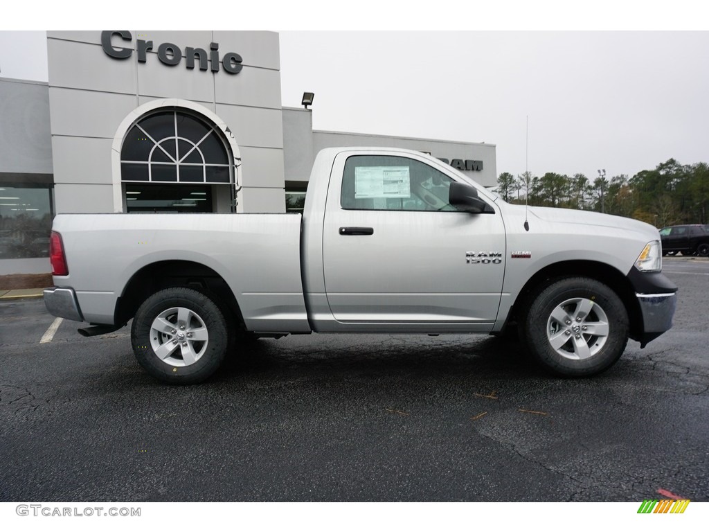 2018 1500 Tradesman Regular Cab - Bright Silver Metallic / Black/Diesel Gray photo #8