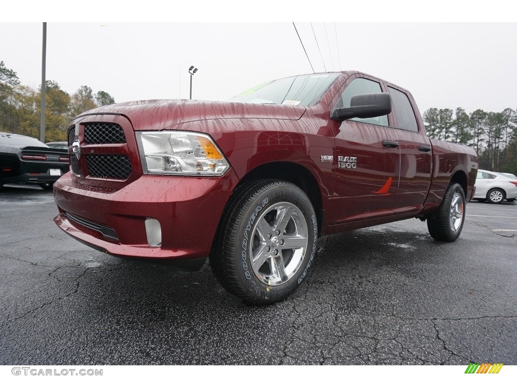 2018 1500 Express Quad Cab - Delmonico Red Pearl / Black/Diesel Gray photo #2