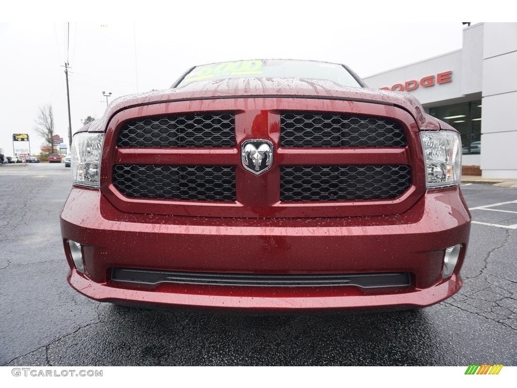 2018 1500 Express Quad Cab - Delmonico Red Pearl / Black/Diesel Gray photo #3