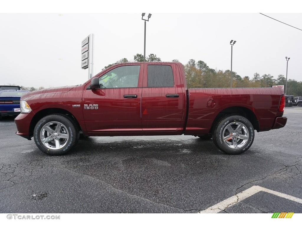 2018 1500 Express Quad Cab - Delmonico Red Pearl / Black/Diesel Gray photo #4