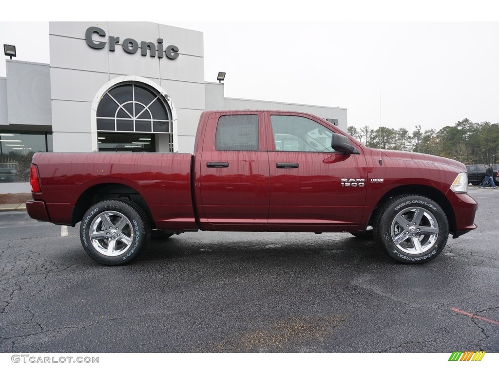 2018 1500 Express Quad Cab - Delmonico Red Pearl / Black/Diesel Gray photo #8