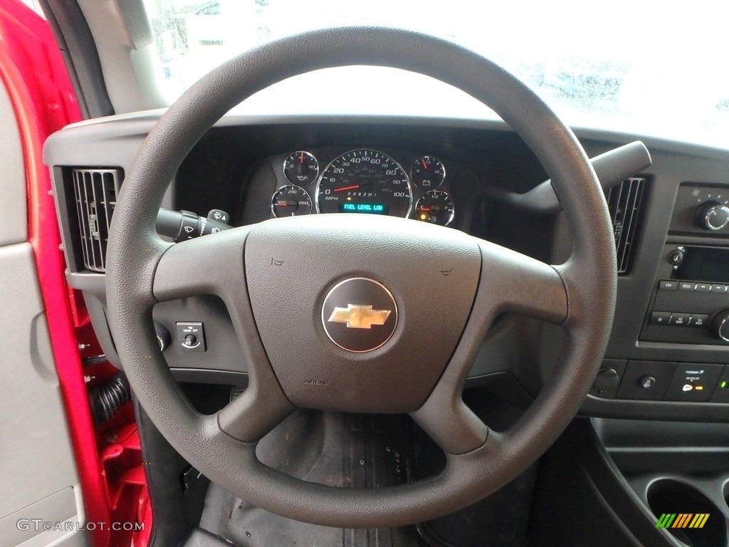 2018 Chevrolet Express 2500 Cargo WT Medium Pewter Steering Wheel Photo #124581926