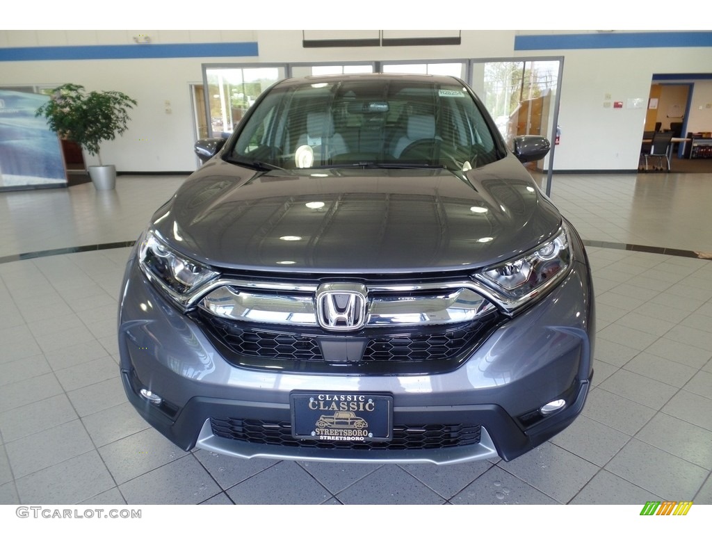 2018 CR-V EX-L AWD - Modern Steel Metallic / Gray photo #3